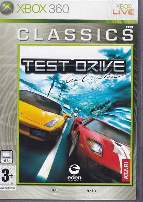 Test Drive Unlimited - Classics - XBOX Live - XBOX 360 (B Grade) (Genbrug)